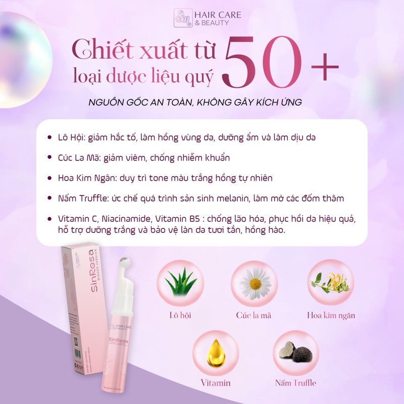 Kem trẻ hóa, làm hồng vùng kín SinRosa (5ml)