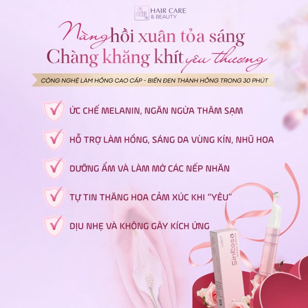 Kem làm hồng vùng kín và nhũ hoa SinRosa (10ml)